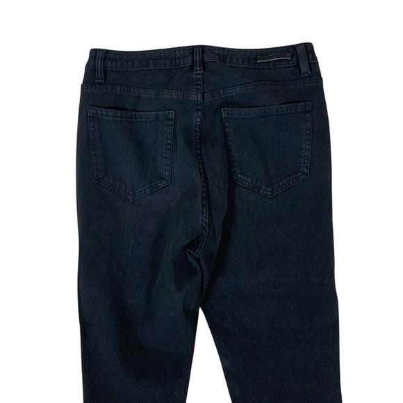 Soft Surroundings Dark Wash High Rise Stretch Skinny Jeans Classic Fit 8 Black - Picture 5 of 6